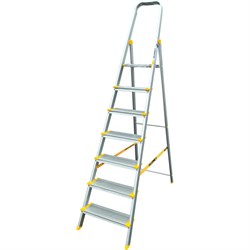 Профессиональная алюминиевая анодированная стремянка Алюмет АS707 - фото 14857614