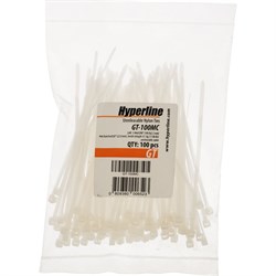 Нейлоновая неоткрывающаяся стяжка Hyperline GT-100MC - фото 14858527