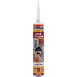 Полиуретановый герметик-клей SOUDAL FLEX PU 40 FC - фото 14859011