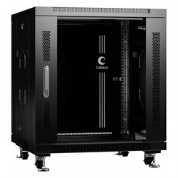 Напольный телекоммуникационный монтажный шкаф для оборудования Cabeus SH-05C-12U60/60-BK - фото 14859373