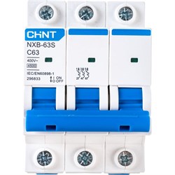 Автоматический выключатель CHINT NXB-63S - фото 14861279
