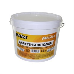 Водоэмульсионная краска для стен и потолков Movatex EXTRA - фото 14861675