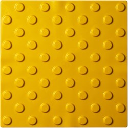 Тактильная плитка PALITRA TECHNOLOGY 50245-3-PVC-300x300x4-Y-VI - фото 14862790