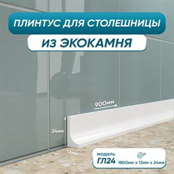 Акриловый плинтус для столешницы BNV ГЛ24 - фото 14864063