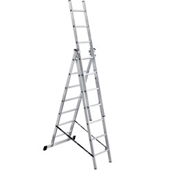 Алюминиевая трехсекционная лестница Perilla 411307 - фото 14864672