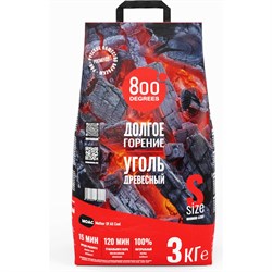 Кусковой древесный уголь 800 Degrees Долгое Горение - фото 14866594