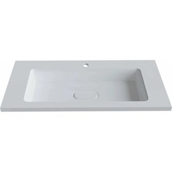 Прямоугольная полувстраиваемая раковина для ванной uperwood Modul_100 см - фото 14867315