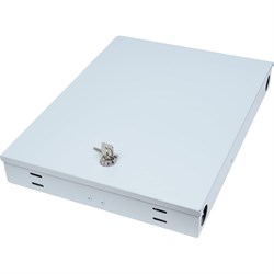 Настенный одномодовый укомплектованный оптический кросс TopLan КРН-Top-24LC/U-OS2-GY - фото 14870281
