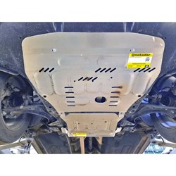 Алюминиевая защита Д,КПП Доп.щит Hyundai Tucson 2021- ООО Трио Сервис MOTODOR - фото 14875214