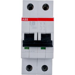 Автомат ABB S202 2п, C 63А, 6кА - фото 14875543