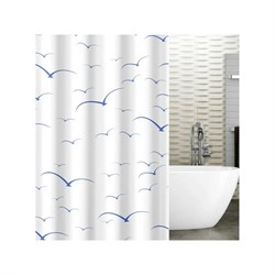 Штора для ванной Tatkraft Seagulls Textile - фото 14878193