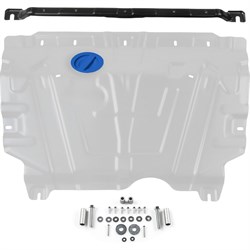 Защита картера и КПП для haval jolion 2021-н.в., алюминий 3 мм Rival 333.9431.1 - фото 14879265