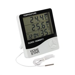 Цифровой термометр-гигрометр HomeStar HS-0109 - фото 14880606