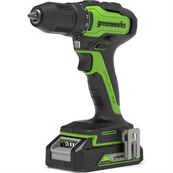 Аккумуляторная дрель-шуруповерт GreenWorks GD24DD35K2 - фото 14882239