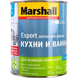 Влагостойкая интерьерная краска для кухни и ванной MARSHALL 5248866 - фото 14888798