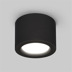 Накладной светодиодный светильник ELEKTROSTANDARD dlr026 6w 3000k черный матовый dlr026 - фото 14890110