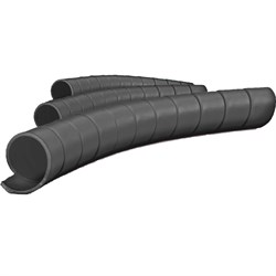 Защитная спираль для шлангов, рукавов и проводов Hydrosafe HS44BLK25 - фото 14894087