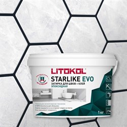 Эпоксидный состав для укладки и затирки мозаики Litokol STARLIKE EVO S.145 NERO CARBONIO - фото 14894206