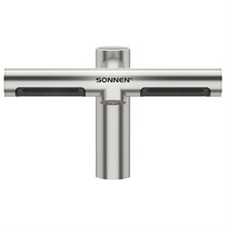 Сушилка для рук, встроенная в смеситель с подачей воды, сенсорная, SONNEN SF1204, 1200 Вт, 95 м/с, IP24, нержавеющая сталь, 607194 - фото 14896392