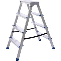 Оцинкованная двухсторонняя стремянка STAIRS OS204 - фото 14896682