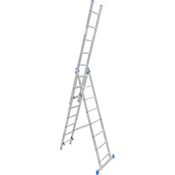 Трехсекционная алюминиевая лестница LadderBel LS308 - фото 14899127