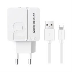 Зарядное устройство для смартфона More Choice NC46i White - фото 14906477