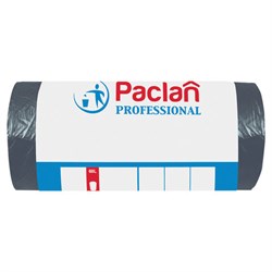Мешки для мусора 60 л, черные, в рулоне 50 шт., ПНД, 6,2 мкм, 60х80 см, PACLAN "Professional", 40401 - фото 14907959