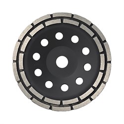 Зачистная двухрядная алмазная чашка KROTEC 3801024 - фото 14911336