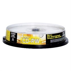 Диски CD-RW SMARTTRACK, 700 Мб 4-12x Cake Box (упаковка на шпиле), КОМПЛЕКТ 10 шт., ST000198 - фото 14917613