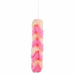 Мочалка для тела КОСИЧКА, нейлоновая, 70 г (27х5,5х5,5 см), ассорти, PLEASURE, 1135 - фото 14919276