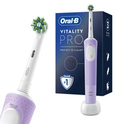 Зубная щетка электрическая ORAL-B (Орал-би) Vitality Pro, ЛИЛОВАЯ, 1 насадка, 80367617 - фото 14922955
