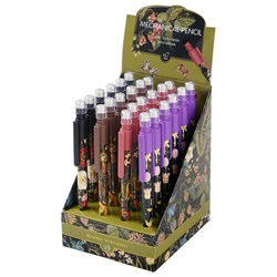 Карандаш механический 0,7 мм, BRUNO VISCONTI "Flora.Black night", корпус ассорти, ластик, 21-0077/01 - фото 14925324