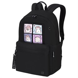 Рюкзак BRAUBERG FASHION CITY универсальный, карман-антивор, "Hamsters", черный, 44х31х16 см, 273840 - фото 14927434