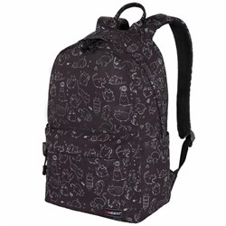 Рюкзак HEIKKI DREAM (ХЕЙКИ) универсальный, с карманом для ноутбука, эргономичный, "Crazy cats", 42х26х14 см, 273853 - фото 14927444