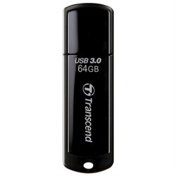 Флеш-диск 64 GB TRANSCEND Jetflash 700 USB 3.0, черный, TS64GJF700 - фото 14927589