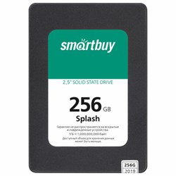 Твердотельный накопитель SSD SMARTBUY Splash 256GB, 2,5", SATA III, черный, SBSSD-256GT-MX902-25S3 - фото 14927608