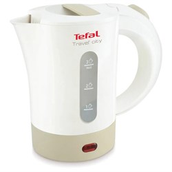 Чайник TEFAL KO120130, 0,5 л, 650 Вт, закрытый нагревательный элемент, пластик, бело-бежевый, 7211001544 - фото 14933835