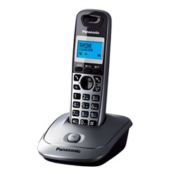 Радиотелефон PANASONIC KX-TG2511RUM, память 50 номеров, АОН, повтор, спикерфон, полифония, серый - фото 14939112