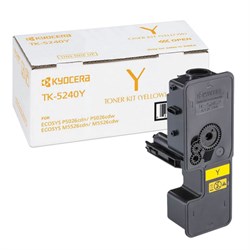 Тонер-картридж KYOCERA (TK-5240Y) P5026cdn/w/M5526cdn/w, ресурс 3000 стр., цвет желтый, оригинальный, 1T02R7ANL0 - фото 14939180