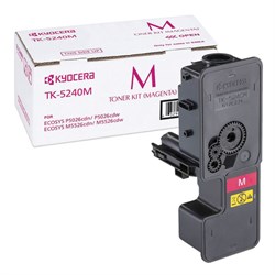 Тонер-картридж KYOCERA (TK-5240M) P5026cdn/w/M5526cdn/w, ресурс 3000 стр., цвет пурпурный, оригинальный, 1T02R7BNL0 - фото 14939181