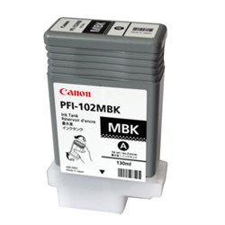 Картридж струйный CANON (PFI-102МBK) iPF500/510/F600/605/610/650/655/700, матовый, черный, оригинальный, 130 мл, 0894B001 - фото 14939378