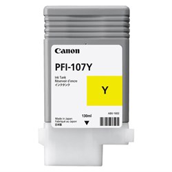 Картридж струйный CANON (PFI-107Y) iPF680/685/780/785, желтый, оригинальный, 130 мл, 6708B001 - фото 14939381