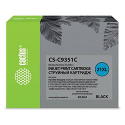 Картридж струйный CACTUS (CS-C9351C) для HP Deskjet 3920/3940/officeJet4315, черный - фото 14939425