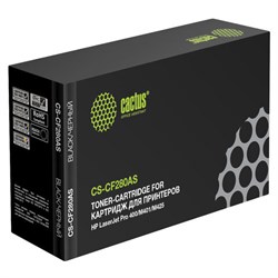 Картридж лазерный CACTUS (CS-CF280AS) для HP LaserJet Pro M401/M425, ресурс 2700 страниц - фото 14939438