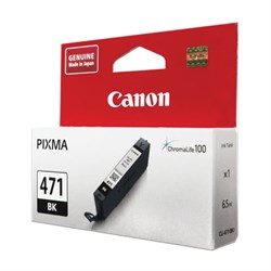 Картридж струйный CANON (CLI-471BK) PIXMA MG5740/MG6840/MG7740, черный, оригинальный, ресурс 1105 стр., 0400C001 - фото 14939465