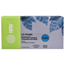 Картридж струйный CACTUS (CS-F9J68A) для HP DesignJet T730/T830, черный матовый - фото 14939695