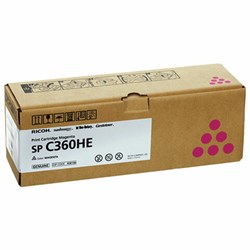 Картридж лазерный RICOH (SP C360HE) для Ricoh SP C360SFNw/C361SFNw, пурпур, оригинальный, ресурс 6000 страниц, 408186 - фото 14939782