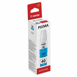 Чернила CANON (GI-40C) для СНПЧ Pixma G5040/G6040, голубые, ресурс 7700 страниц, оригинальные, 3400C001 - фото 14939796