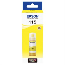 Чернила EPSON 115 (C13T07D44A) для СНПЧ L8160/L8180, желтые, объем 70 мл, ОРИГИНАЛЬНЫЕ - фото 14939924