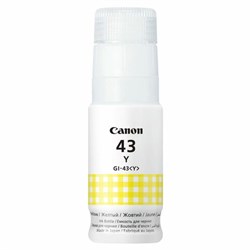 Чернила CANON (GI-43Y) для СНПЧ Pixma G540 / G640, желтые, 8000 стр., оригинальные, 4689C001 - фото 14940027